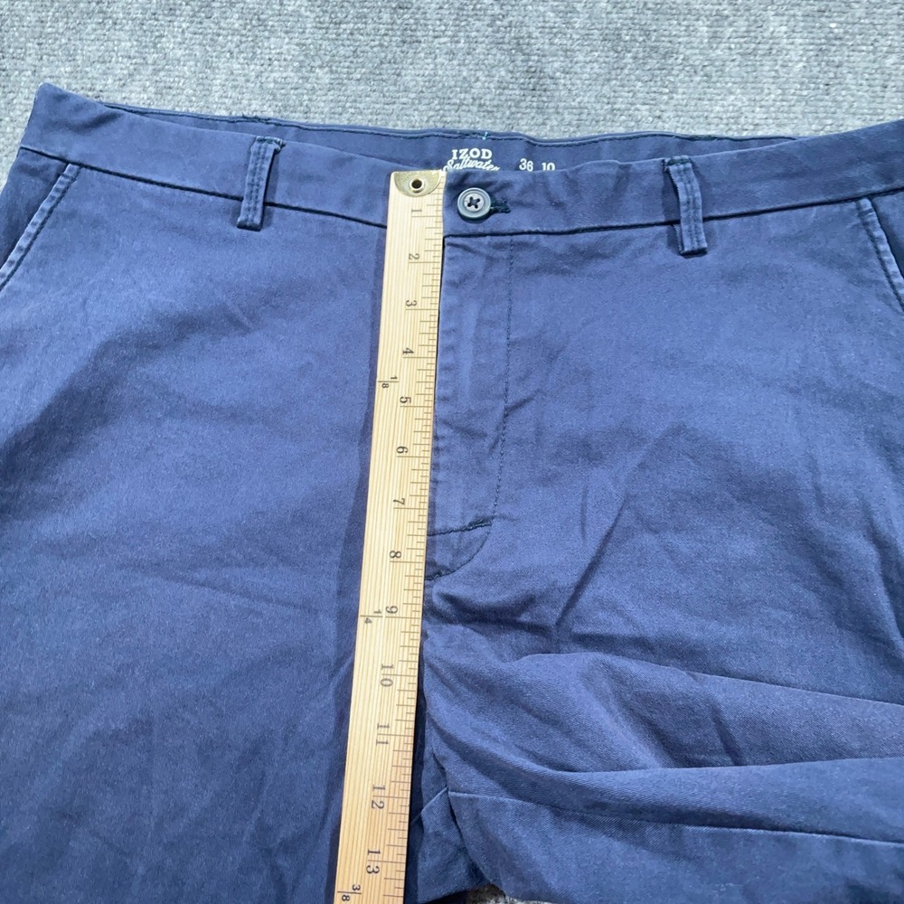 IZOD Saltwater Shorts Mens 36 Blue Casual Flat Front Golf‎ Stretch #AB404 - Picture 8 of 9